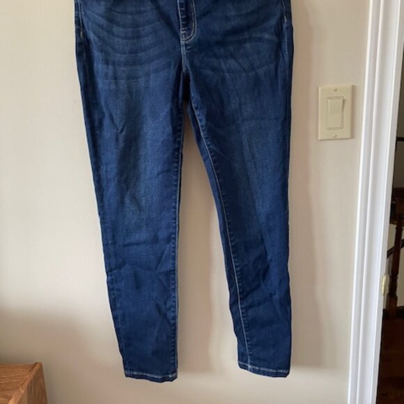 Flying Monkey – navy blue denim- Slim-Fit High Mid Jeans Size 31 - Picture 3 of 8